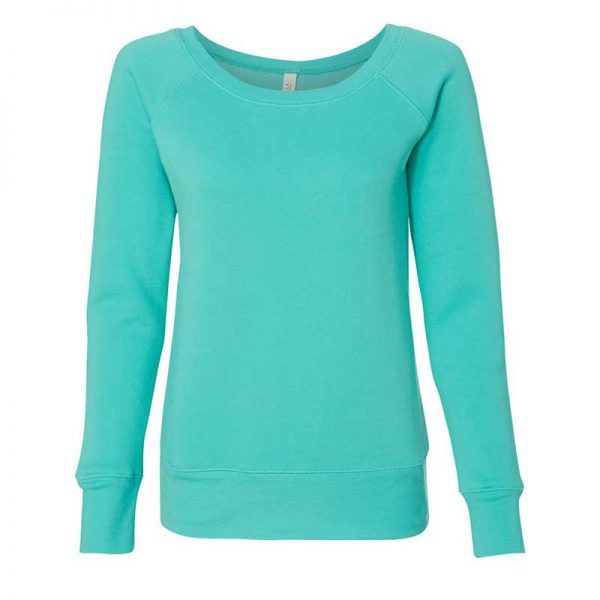 BELLA + CANVAS - Women’s Sponge Fleece Wide Neck Sweatshirt - 7501