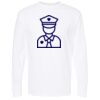 Unisex Gold Soft Touch Long Sleeve T-Shirt Thumbnail