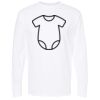 Unisex Gold Soft Touch Long Sleeve T-Shirt Thumbnail